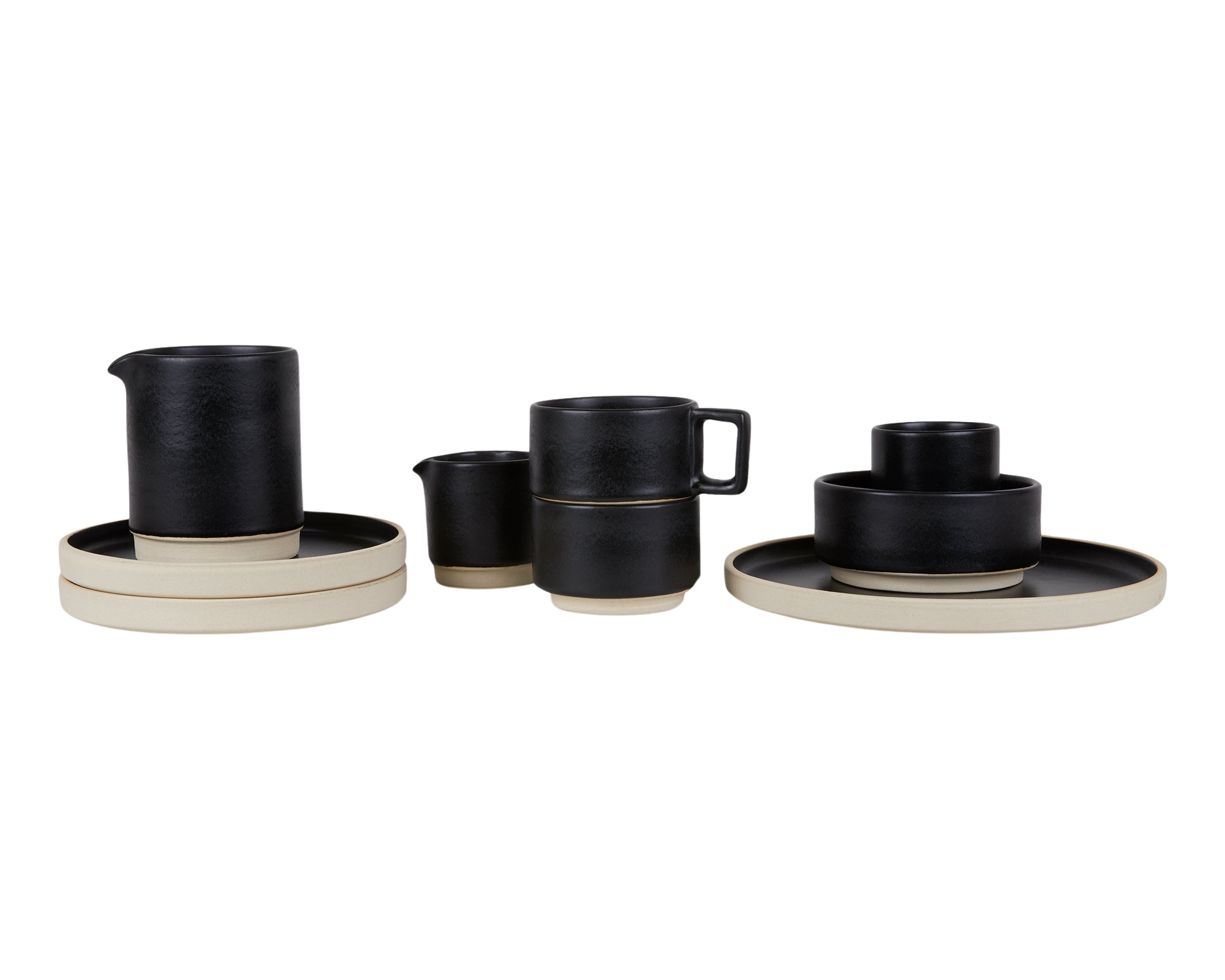 Cabinelm Ceramic Bowls Set of Two | Black | Medium