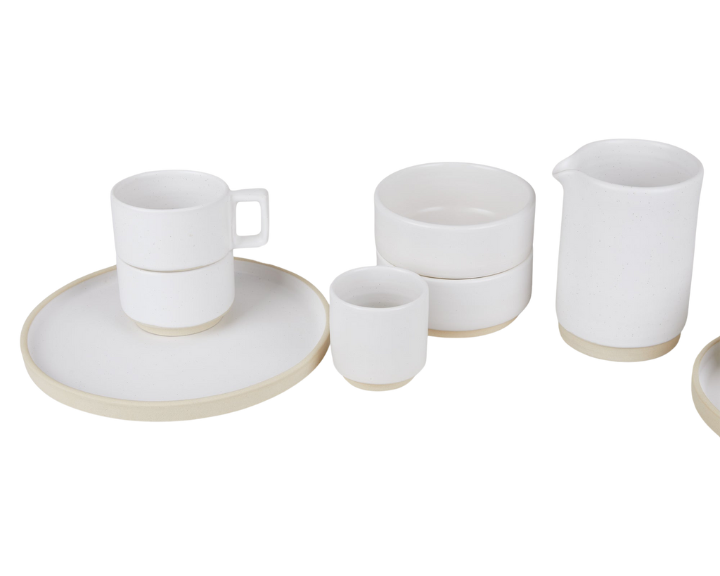 Cabinelm Ceramic Plate Set of Two | White | Large