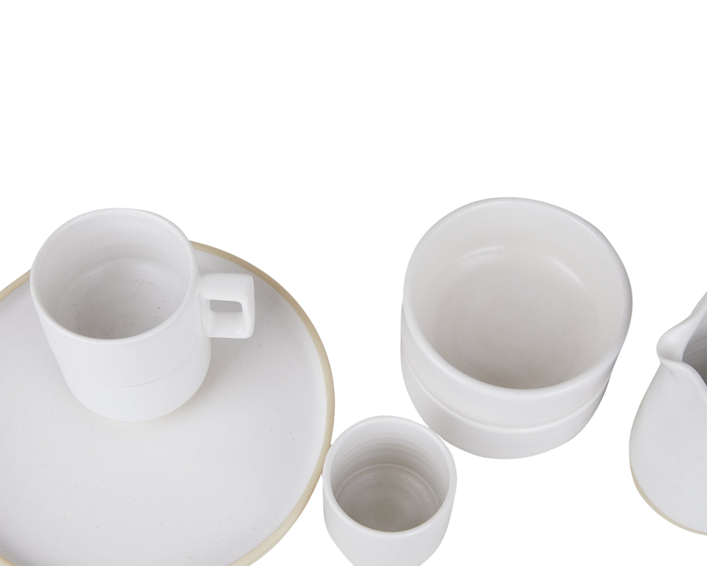 Cabinelm Ceramic Plate Set of Two | White | Large