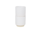 Cabinelm Ceramic Cup Set of Two | White
