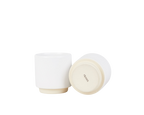 Cabinelm Ceramic Cup Set of Two | White