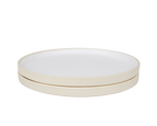 Cabinelm Ceramic Plate Set of Two | White | Large
