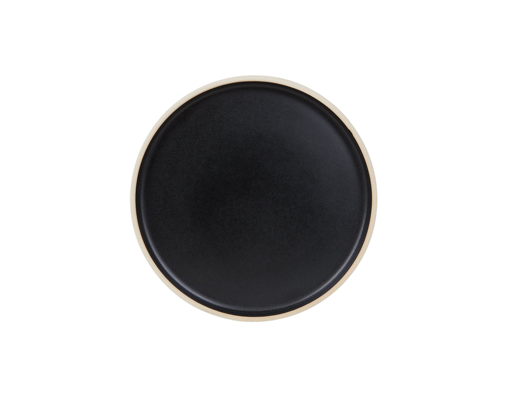 Cabinelm Ceramic Plate Set of Two | Black | Small