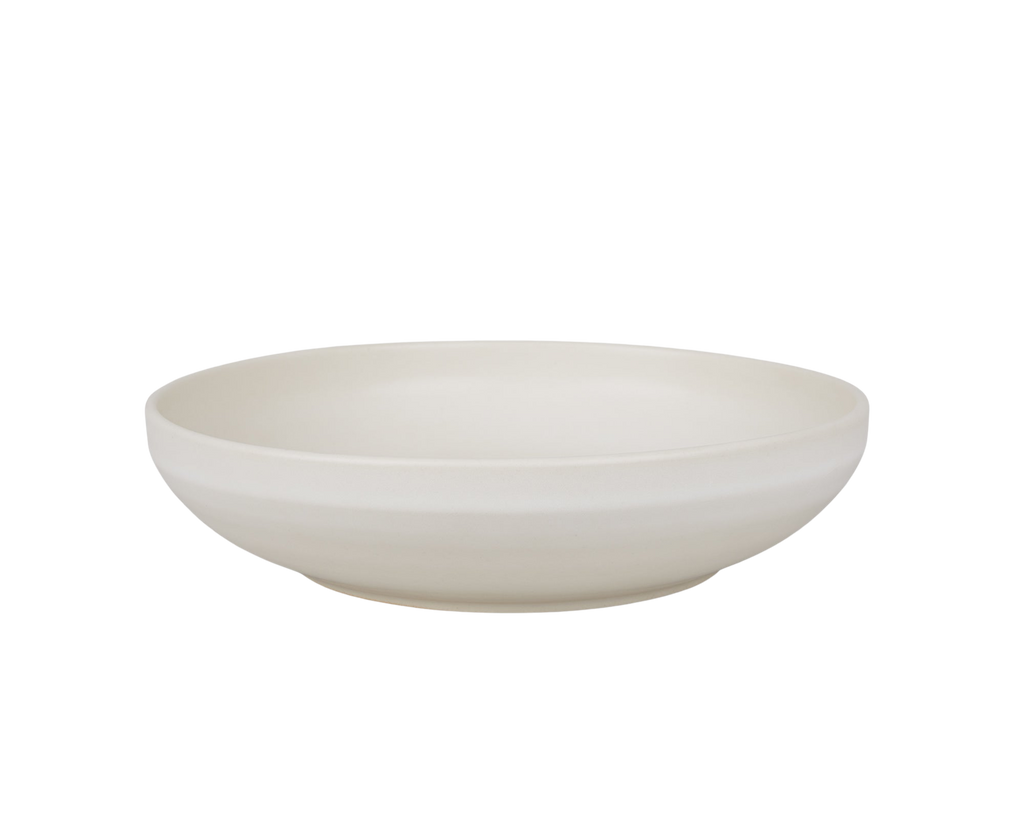 Cabinelm Ceramic Shallow Bowl | Natural | Large