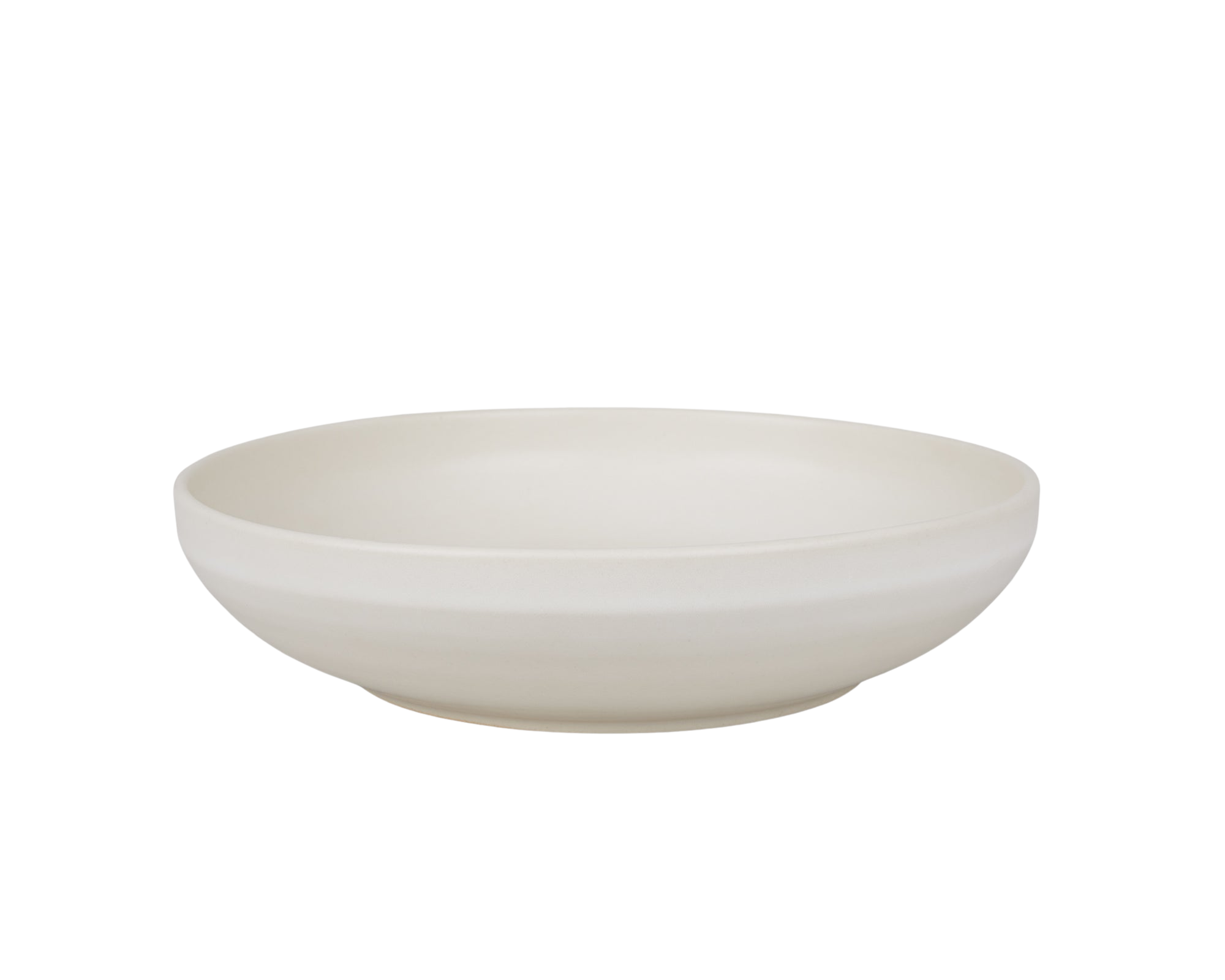 Cabinelm Ceramic Shallow Bowl | Natural | Large