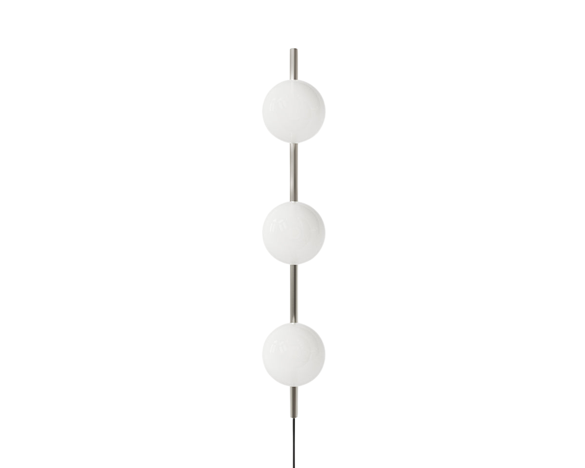 Ovoid Wall Lamp | Stainless Steel | Triple