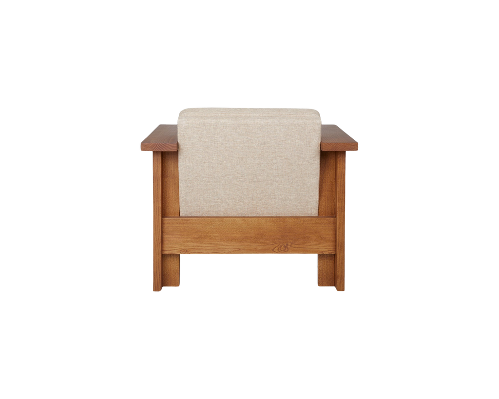Symmetry Lounge Chair | Ash Wood / Oat Fabric