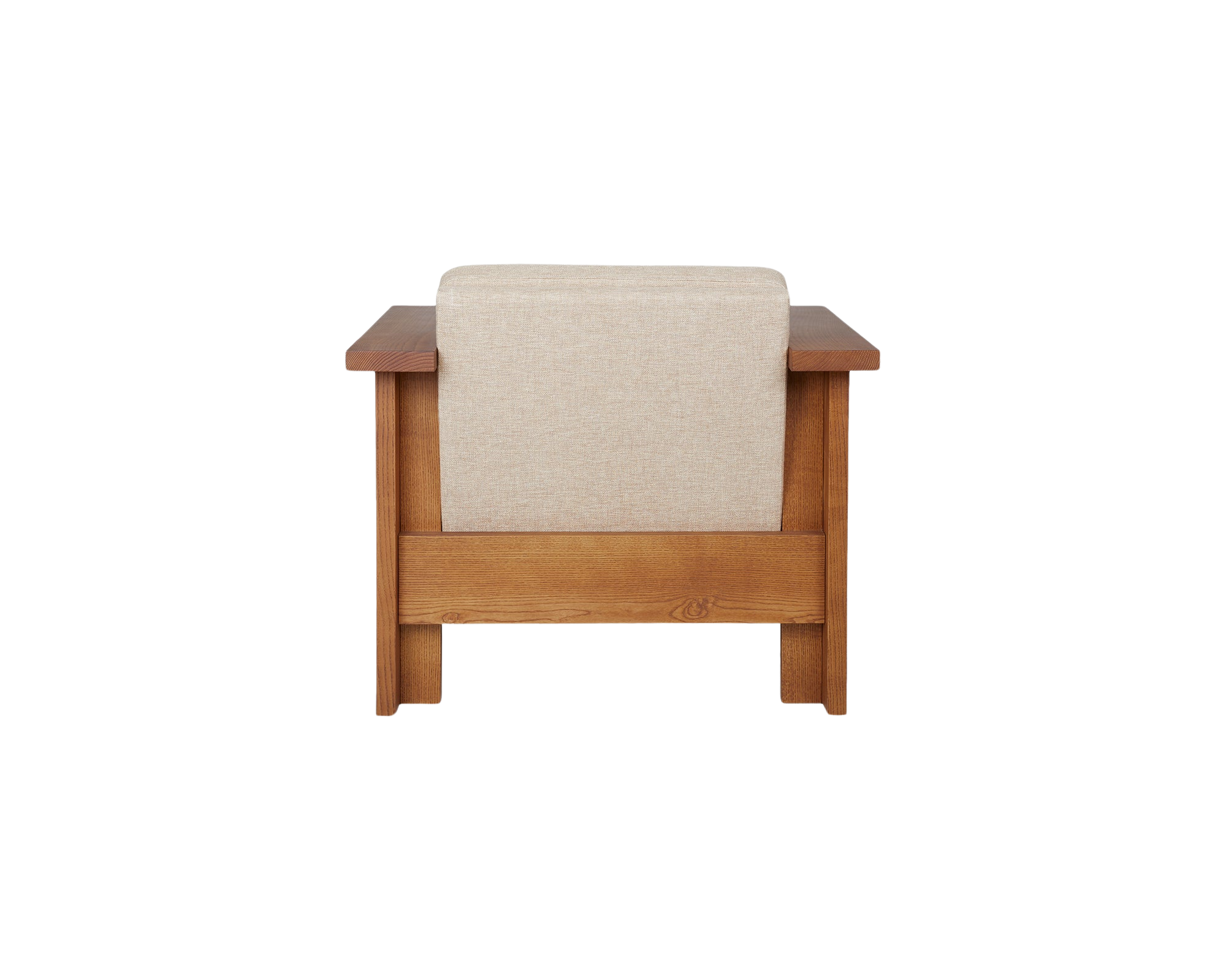 Symmetry Lounge Chair | Ash Wood / Oat Fabric