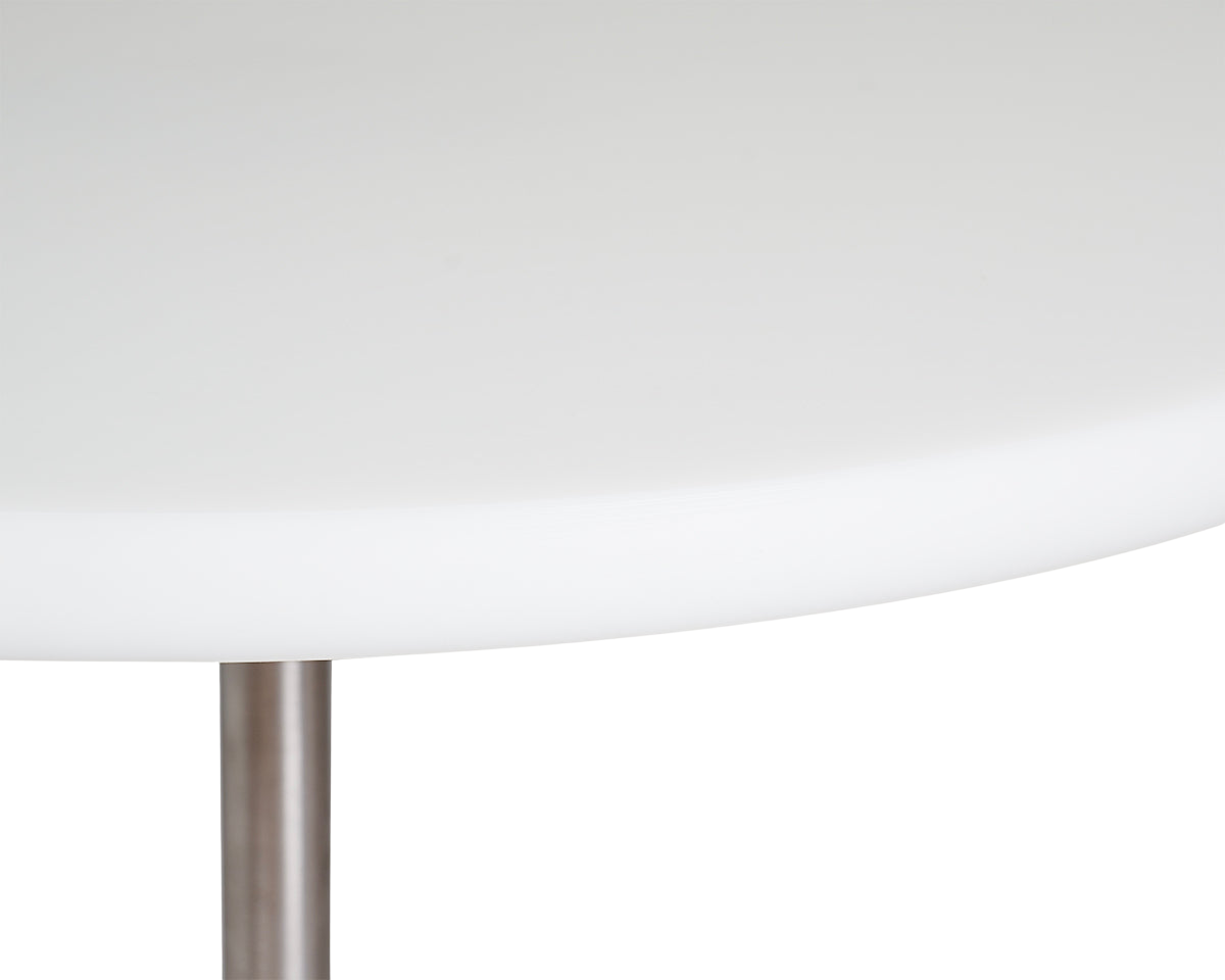 Table 57 | White / Stainless Steel