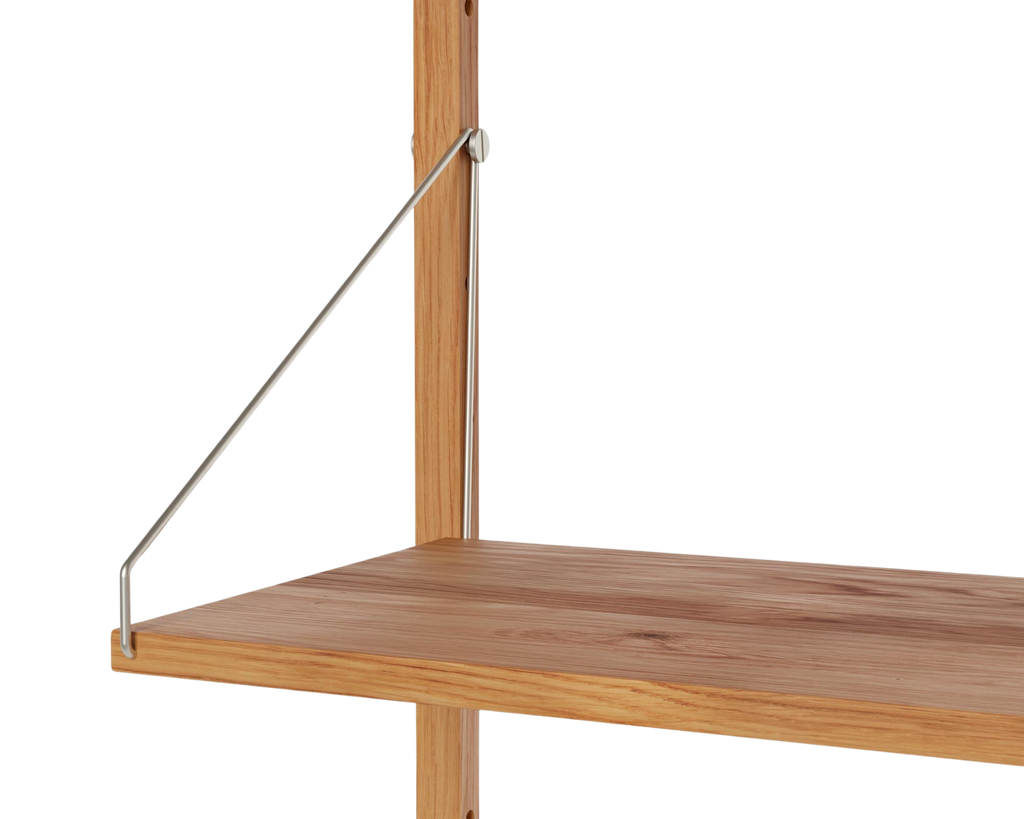 Shelf Library Single Section | Natural Oak | H185.2 / W80