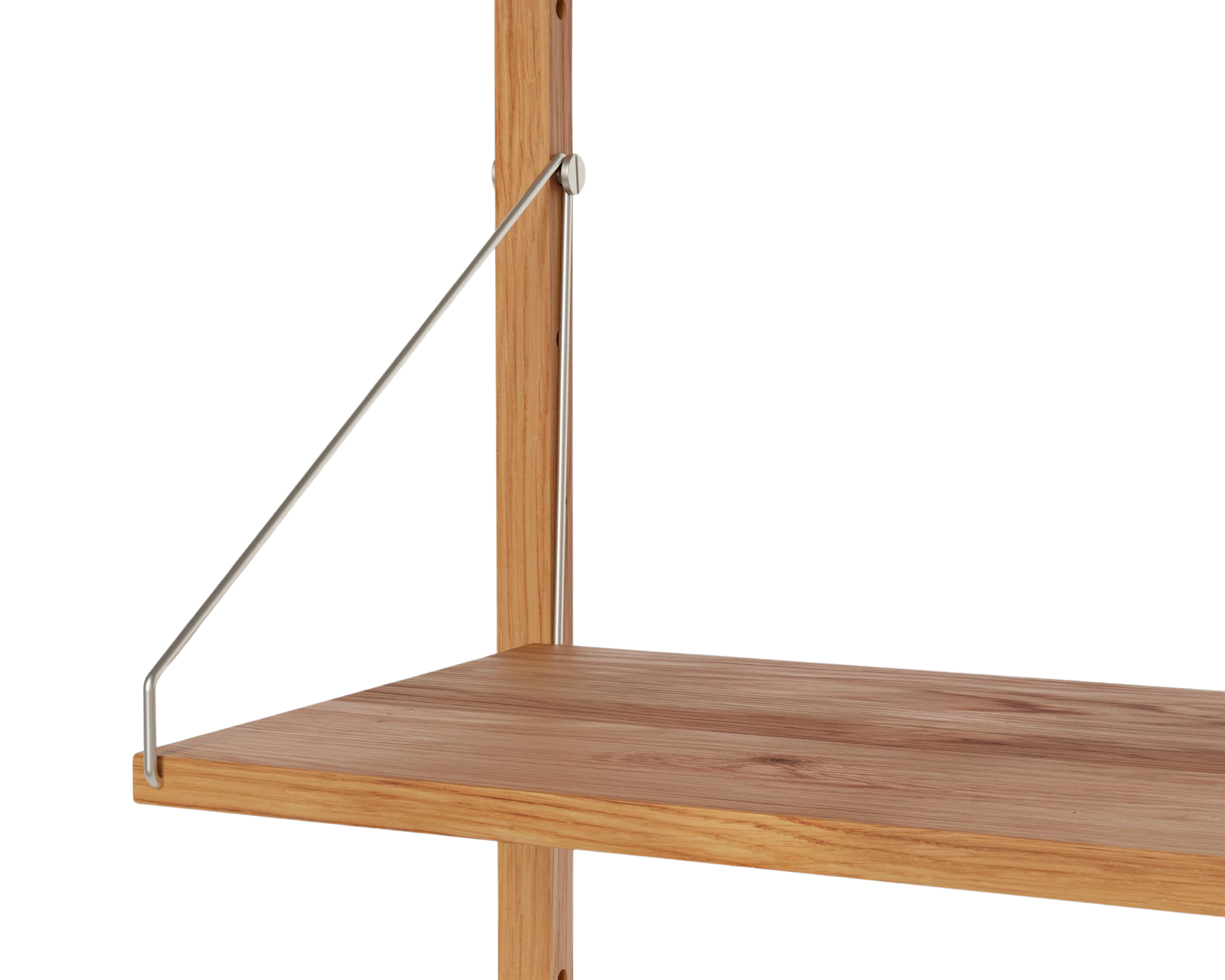 Shelf Library Single Section | Natural Oak | H185.2 / W80