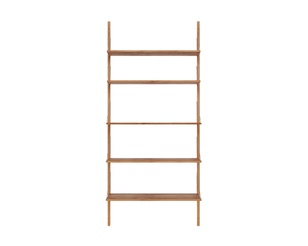 Shelf Library Single Section | Natural Oak | H185.2 / W80