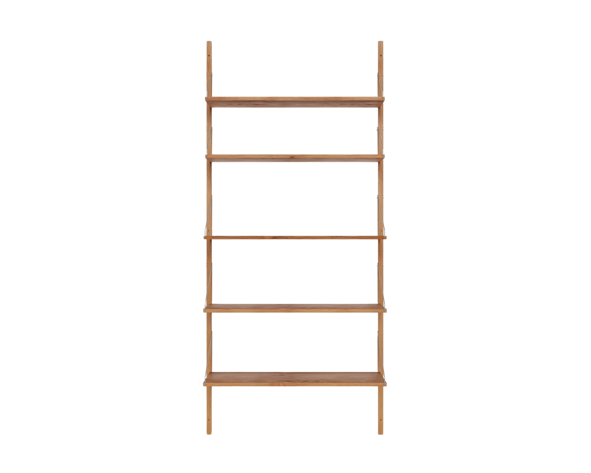 Shelf Library Single Section | Natural Oak | H185.2 / W80