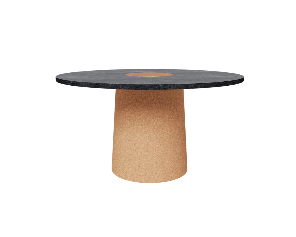 Sintra Dining Table | Black Marble / Cork