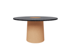 Sintra Dining Table | Black Marble / Cork