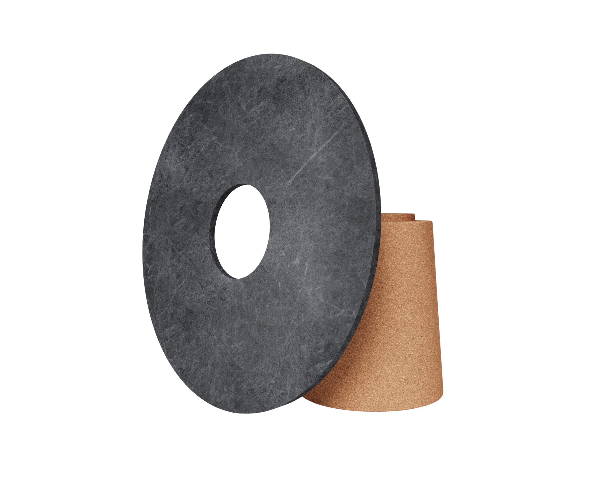 Sintra Dining Table | Black Marble / Cork