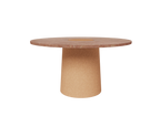 Sintra Dining Table | Red Limestone / Cork