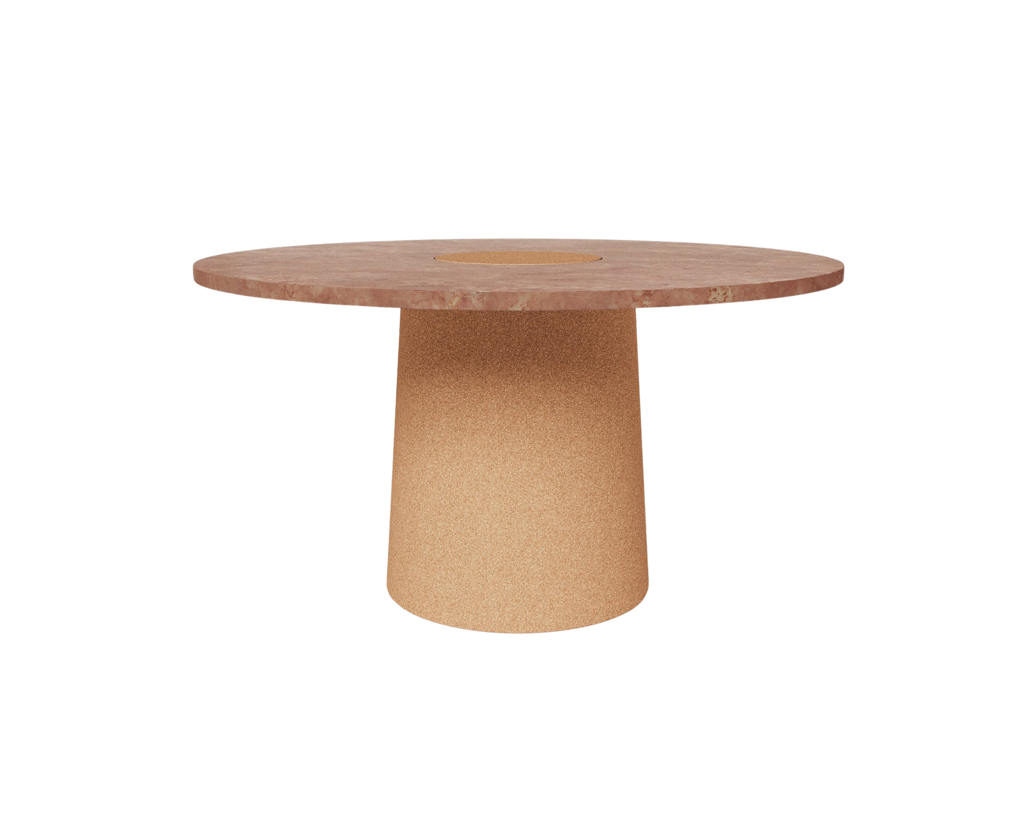 Sintra Dining Table | Red Limestone / Cork