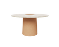 Sintra Dining Table | White Marble / Cork