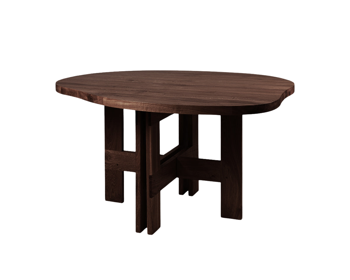 Farmhouse Trestle Table | Dark Oak | Pond